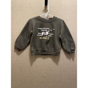 Small Steps Sweatshirt Boys 2T Dark Gray
